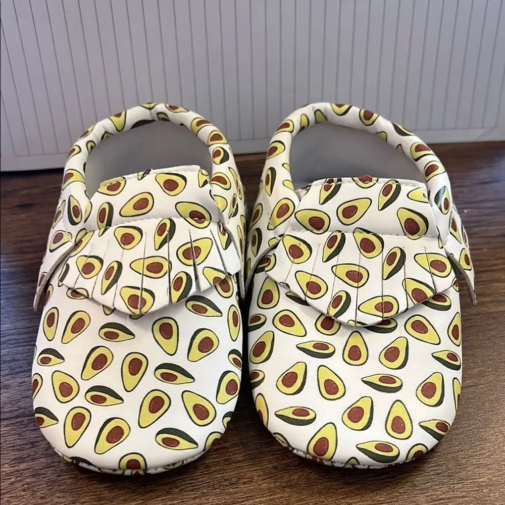 Avocado Print Kids Moccasins